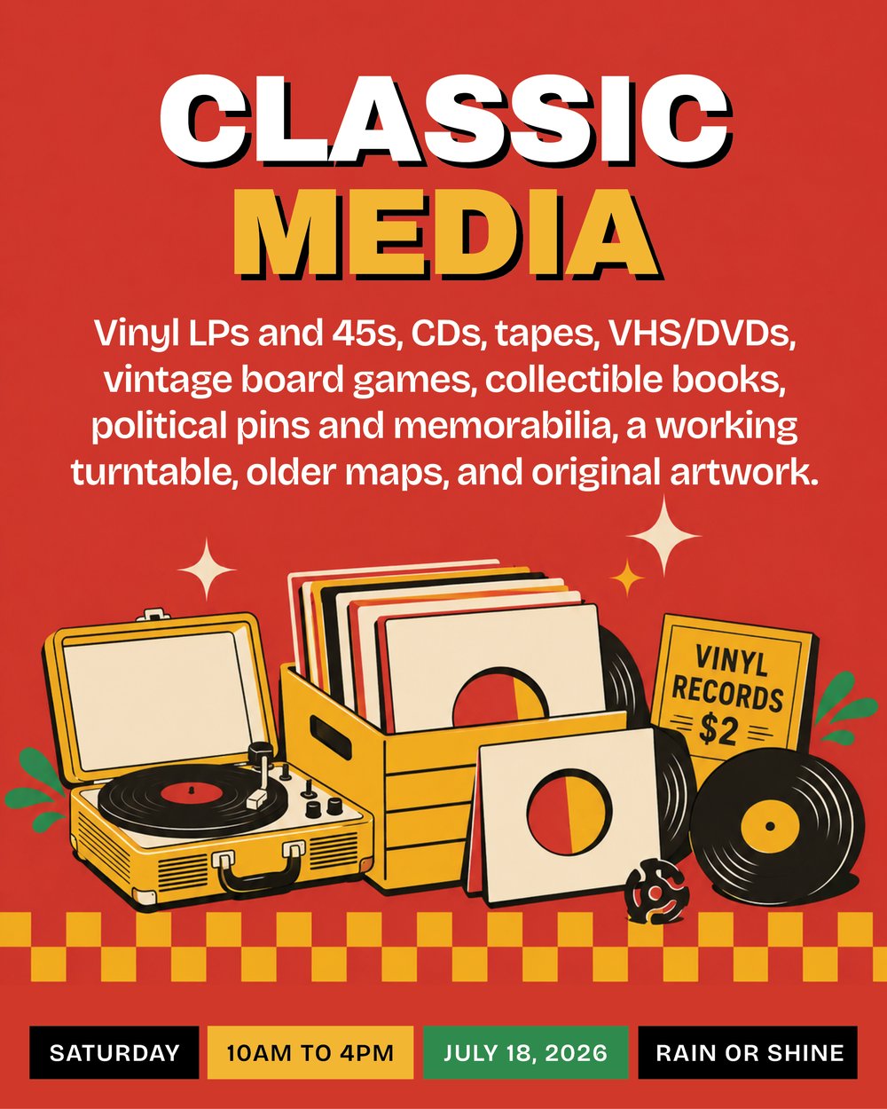 Classic Media post, records and vinyl