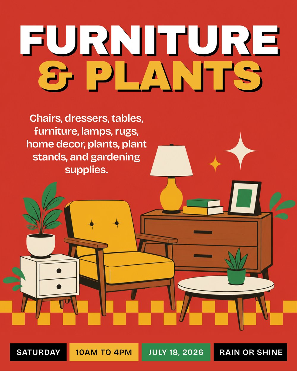 Furniture and Plants post