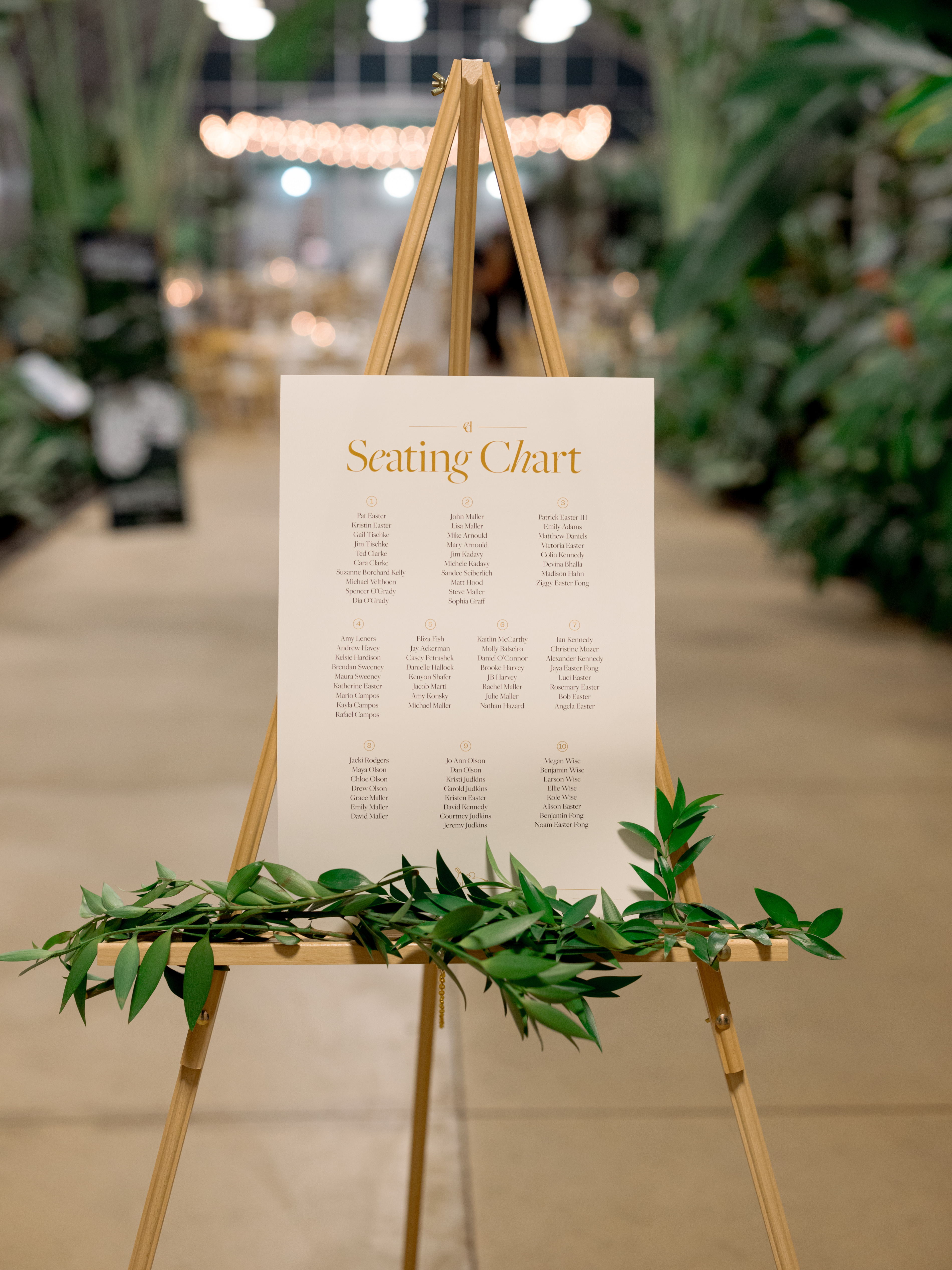 Printed venue signage